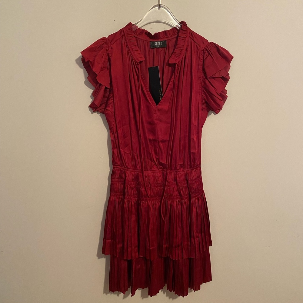 Women’s red dress, size medium, new with tags
